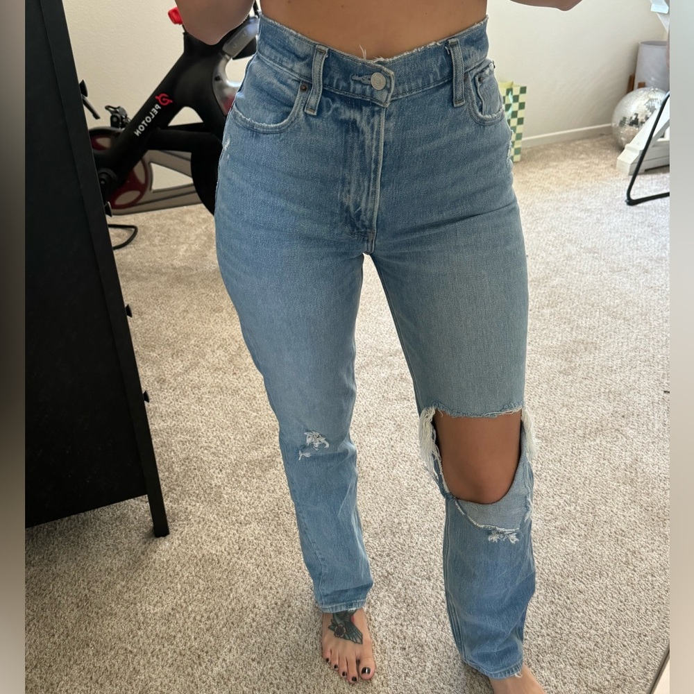 Abercrombie and fitch “the 90’s straight low rise”